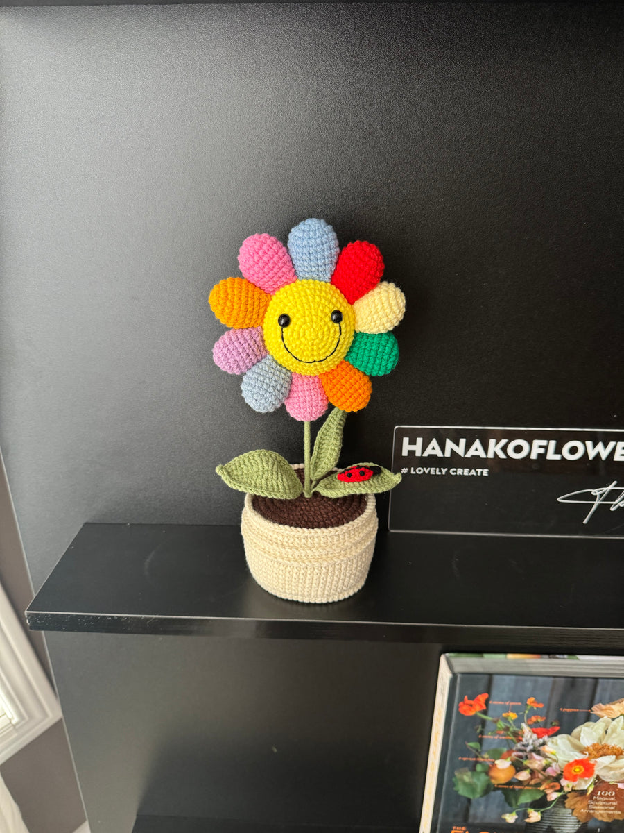 Crochet Potted Plant-Sunflowers