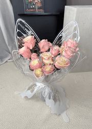 Vday Butterfly Rose Bouquet-Aurora Boreal