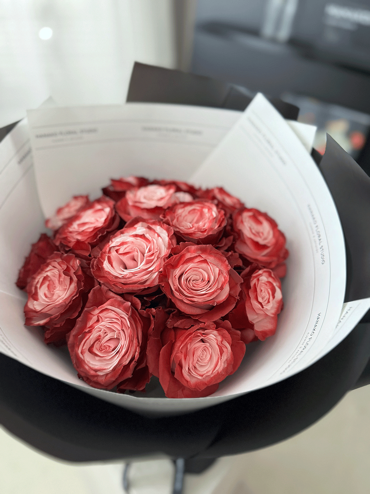 Vday Classic Round Rose Bouquet-Dusty