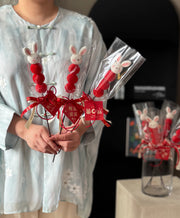 Handmade Bunny Crochet Tanghulu Skewer