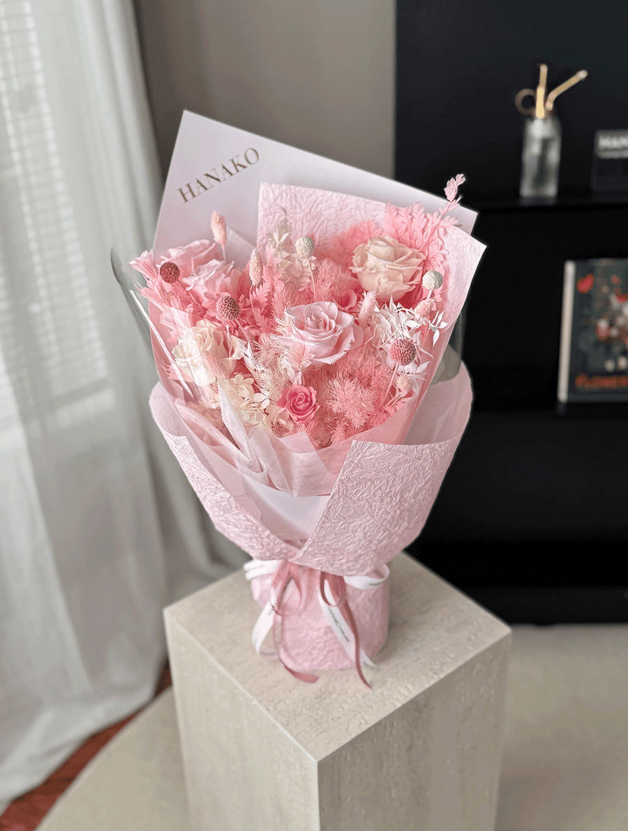 Hanako Preserved Mixed Flower Bouquet