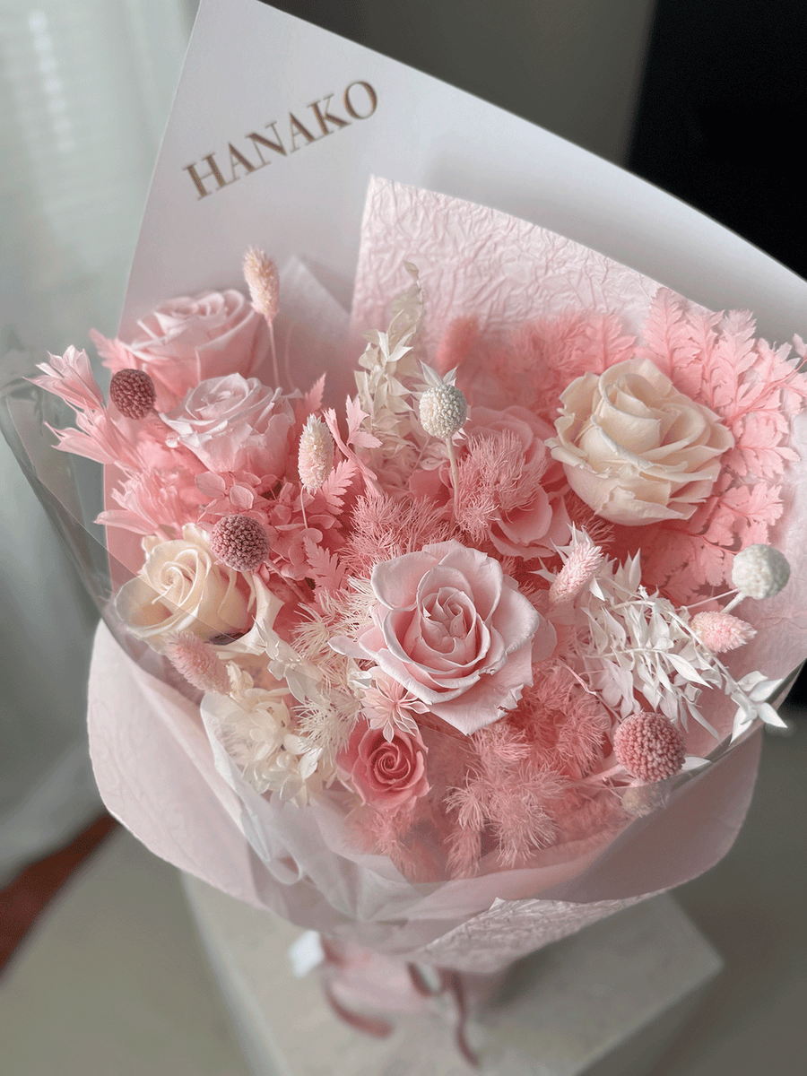 Hanako Preserved Mixed Flower Bouquet