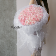 29/49/99 Chiffon Pink Roses Bouquet(Pre-order Item)